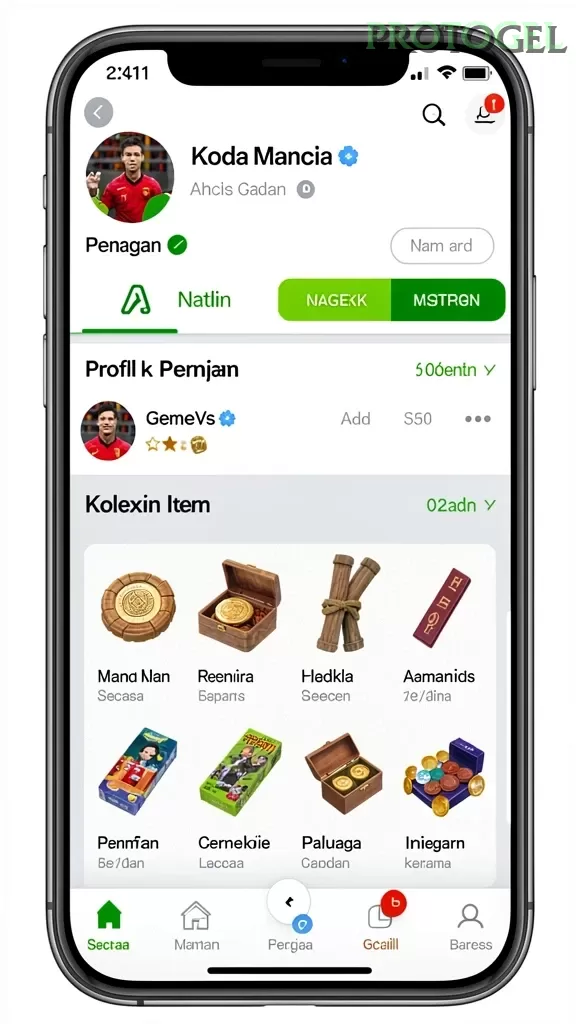 Cuplikan layar SL999 — pengaturan akun